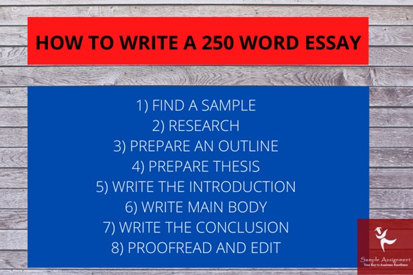 write 250 word essay