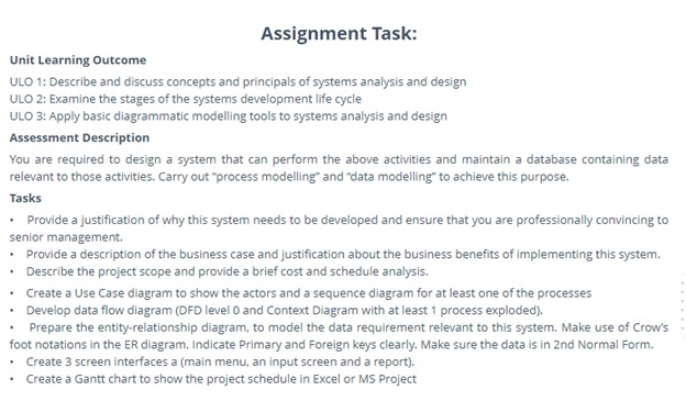 information system management homework