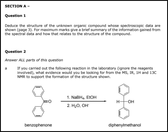 organic chemistry assignment question