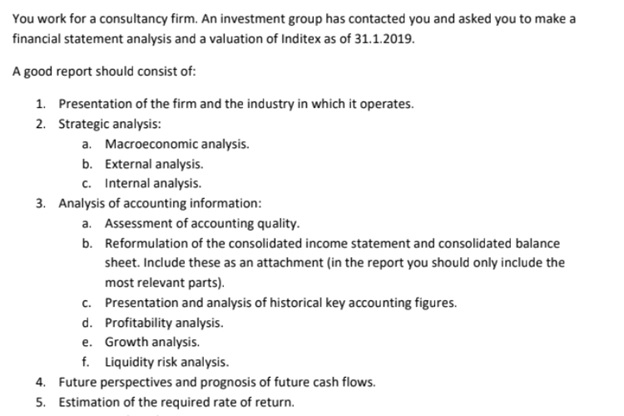 financial statement analysis assignment help