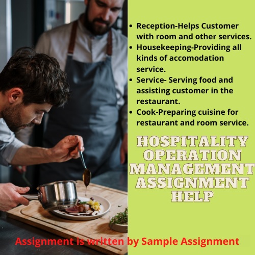 hospitality operation management assignment help Canada