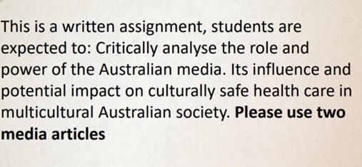 culture safety assignment sample