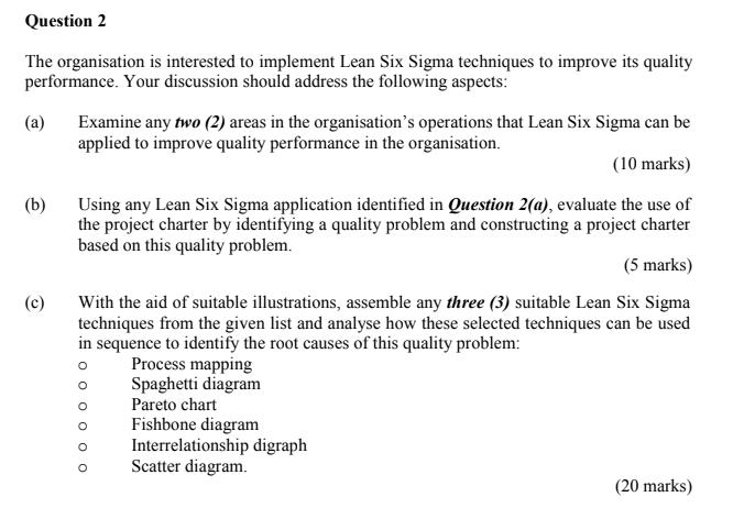 lean six sigma assignment help