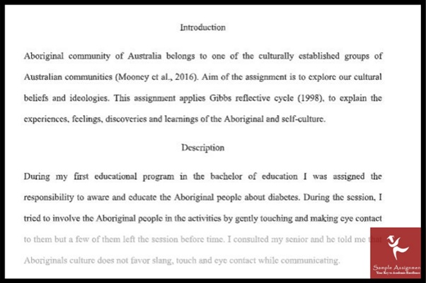 aboriginal cultures assignment sample online
