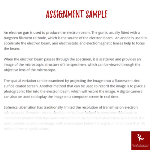 microscopy assignment sample