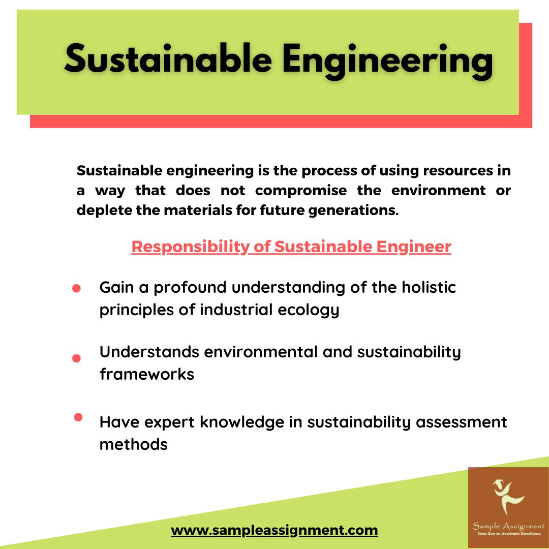 sustainable engineering assignment help Canada