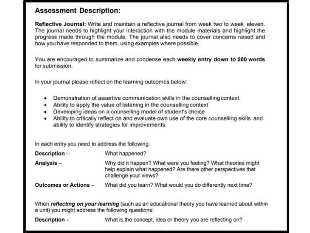 counselling assignment sample uk