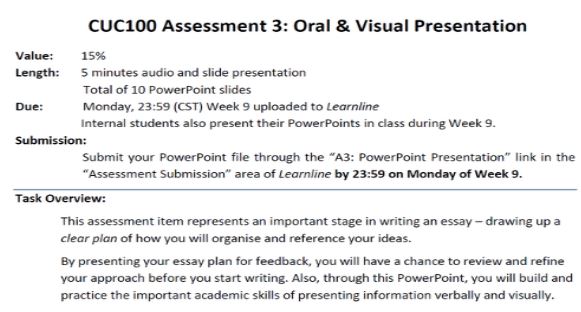 powerpoint presentation assignment sample help