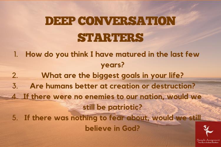 deep conversation starters