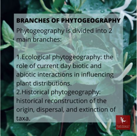 phytogeography homework