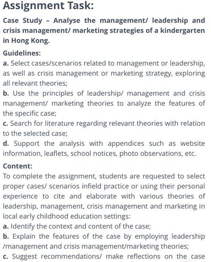 Crisis Leadership Assignment Task
