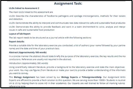 Pathogen Biology Assignment Task