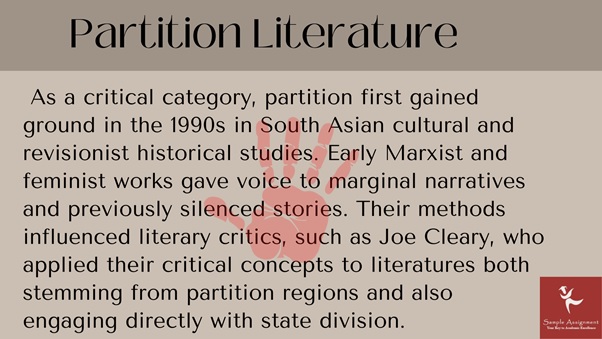 partition literature online