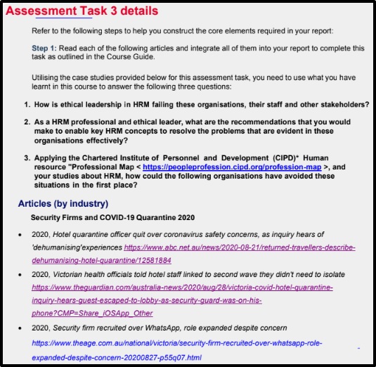busm4588 key concepts in human resource management assessment answers assessment sample
