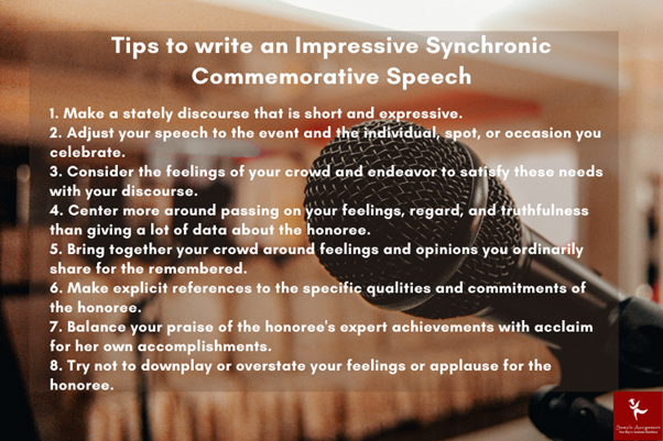 Tips to Write Synchronic Commemorative Speech