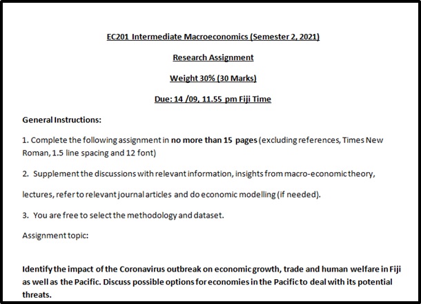 intermediate macroeconomics assignment help sample assignment