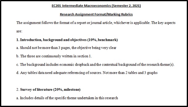 intermediate macroeconomics assignment help sample assignments