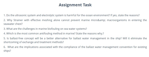 maritime engineering assignment