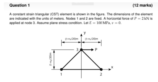 structural mechanics assignment help sample question