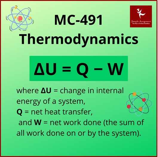mc 491 thermodynamics assessment answers
