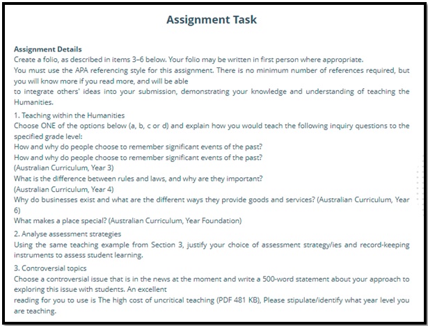EDU40011 Assessment Answers 2
