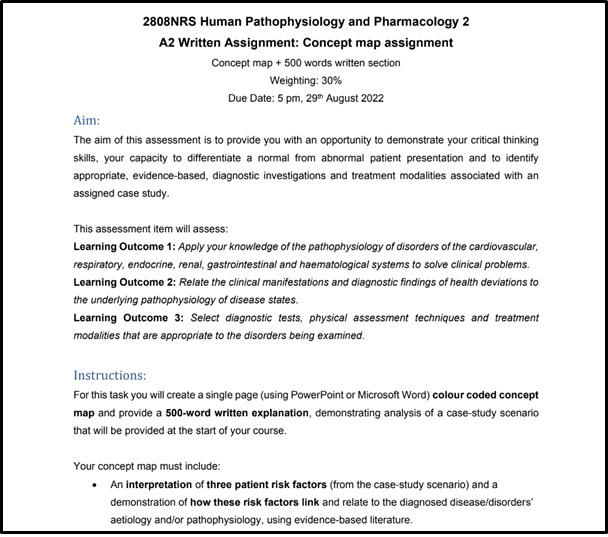 2808NRS Human Pathophysiology and Pharmacology1