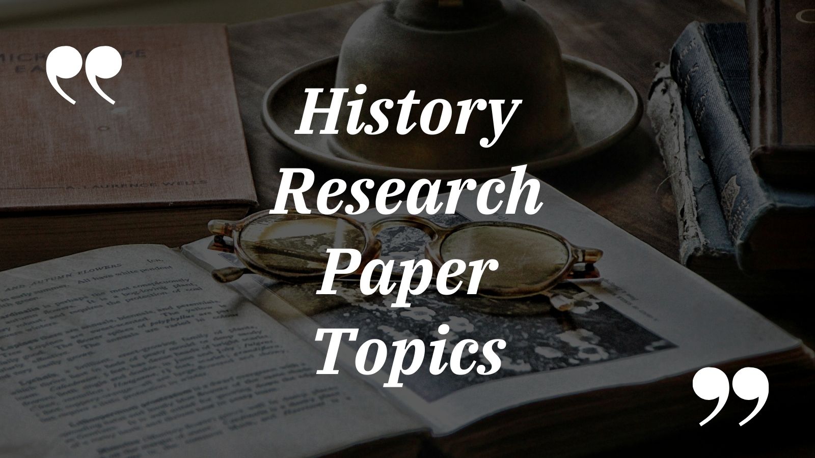 research paper topics for history